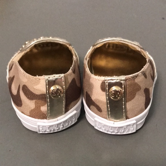 Stuart weitzman Baby Nuggets Studded Camo Slip On - Picture 3 of 5